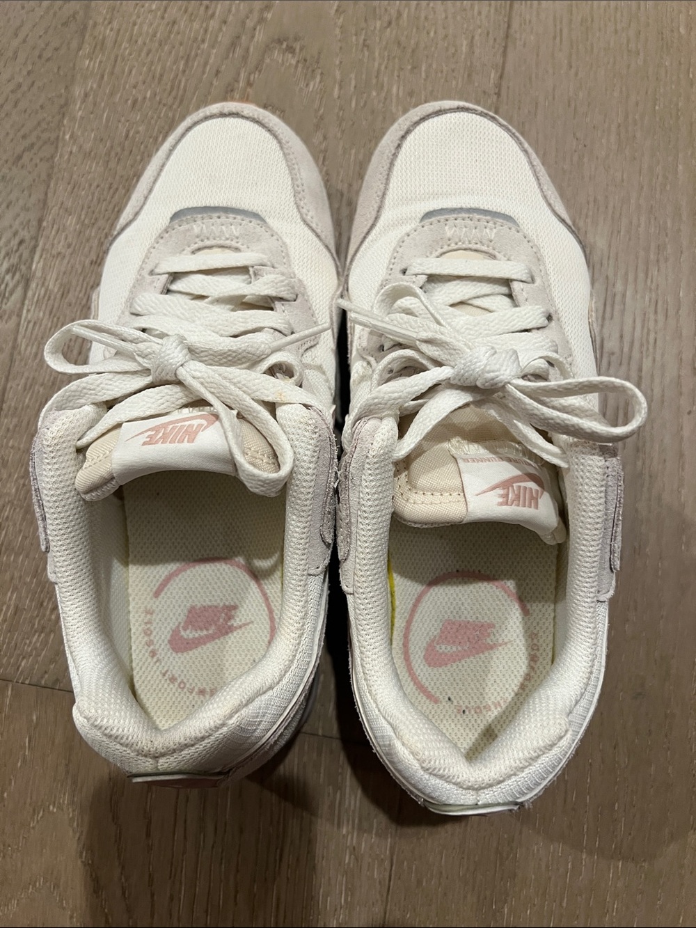 Nike Women’s White & Blush Retro Runner Sneaker - Picture 5 of 7
